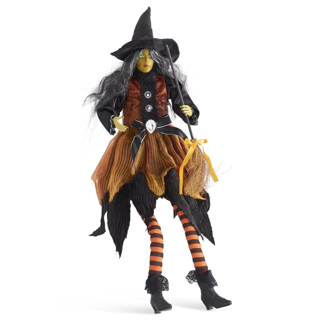 Sybil Sitting Witch with Broom