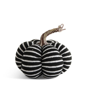 Black & White Striped Pumpkin