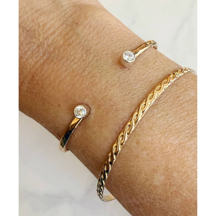 Swarovski Hammered Cuff