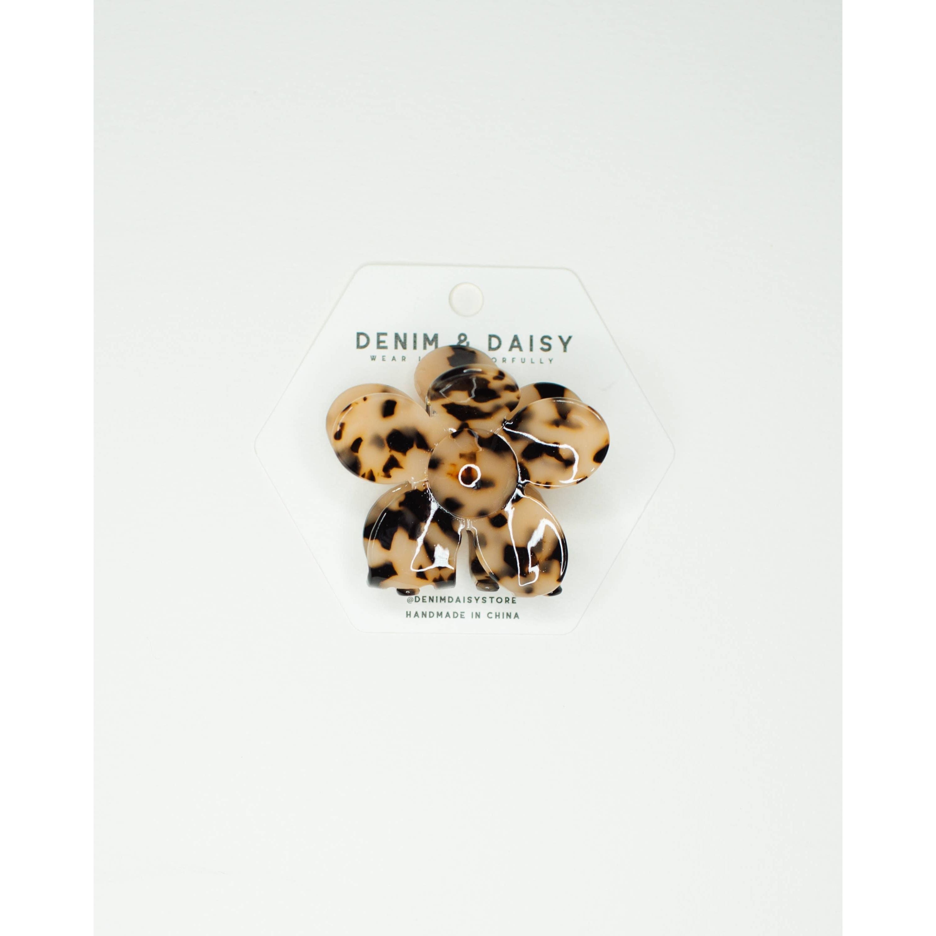 Flower Hair Claw | Cream Checker