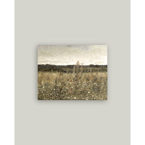 Wildflower Landscape Antique Artist Board