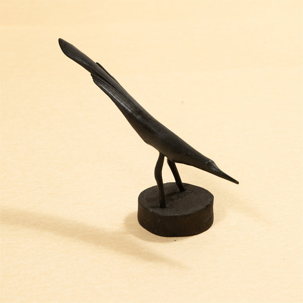 Burned Black Wood Bird