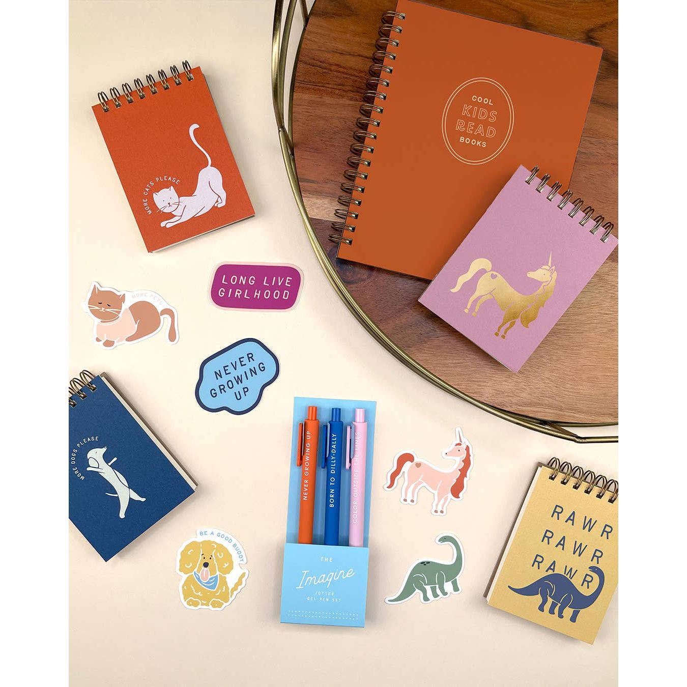 S/3 Gel Pens | Imagine Jotter Set