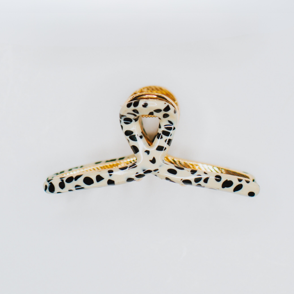 Tiny Loop Hair Claw Clip |  Cheetah