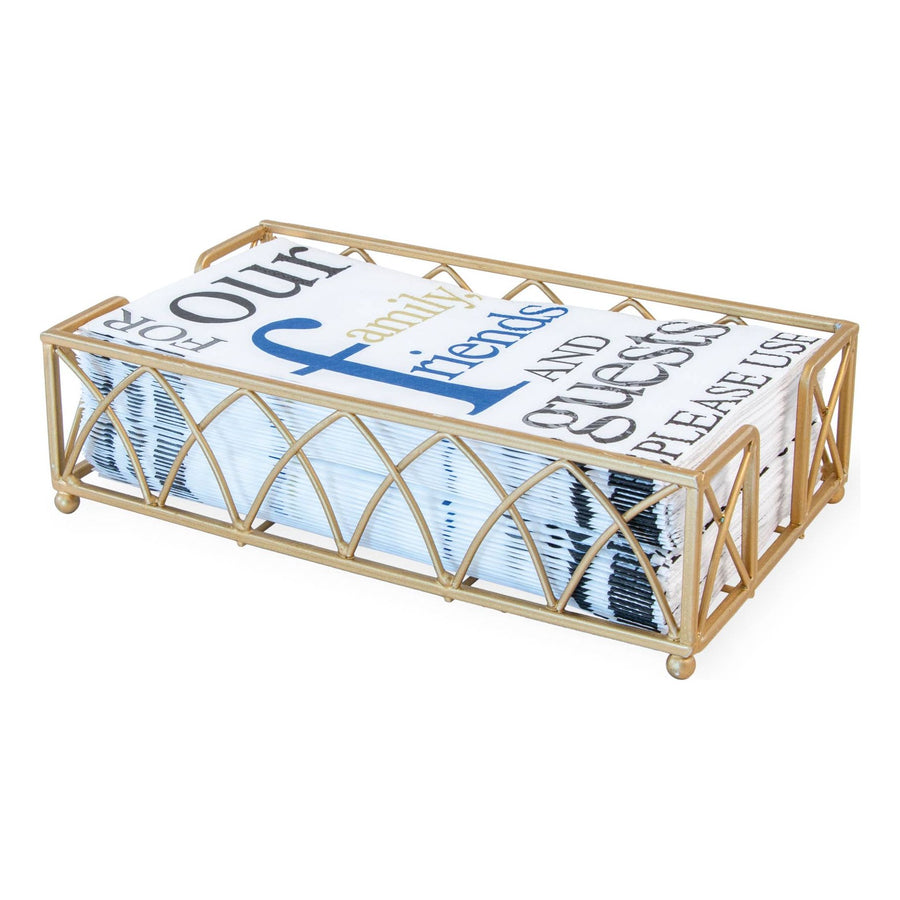 Guest Paper Towel Metal Caddy | Arch Matte Gold