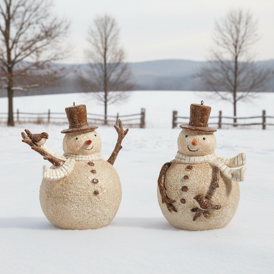 Whimsical Snowman Ornament