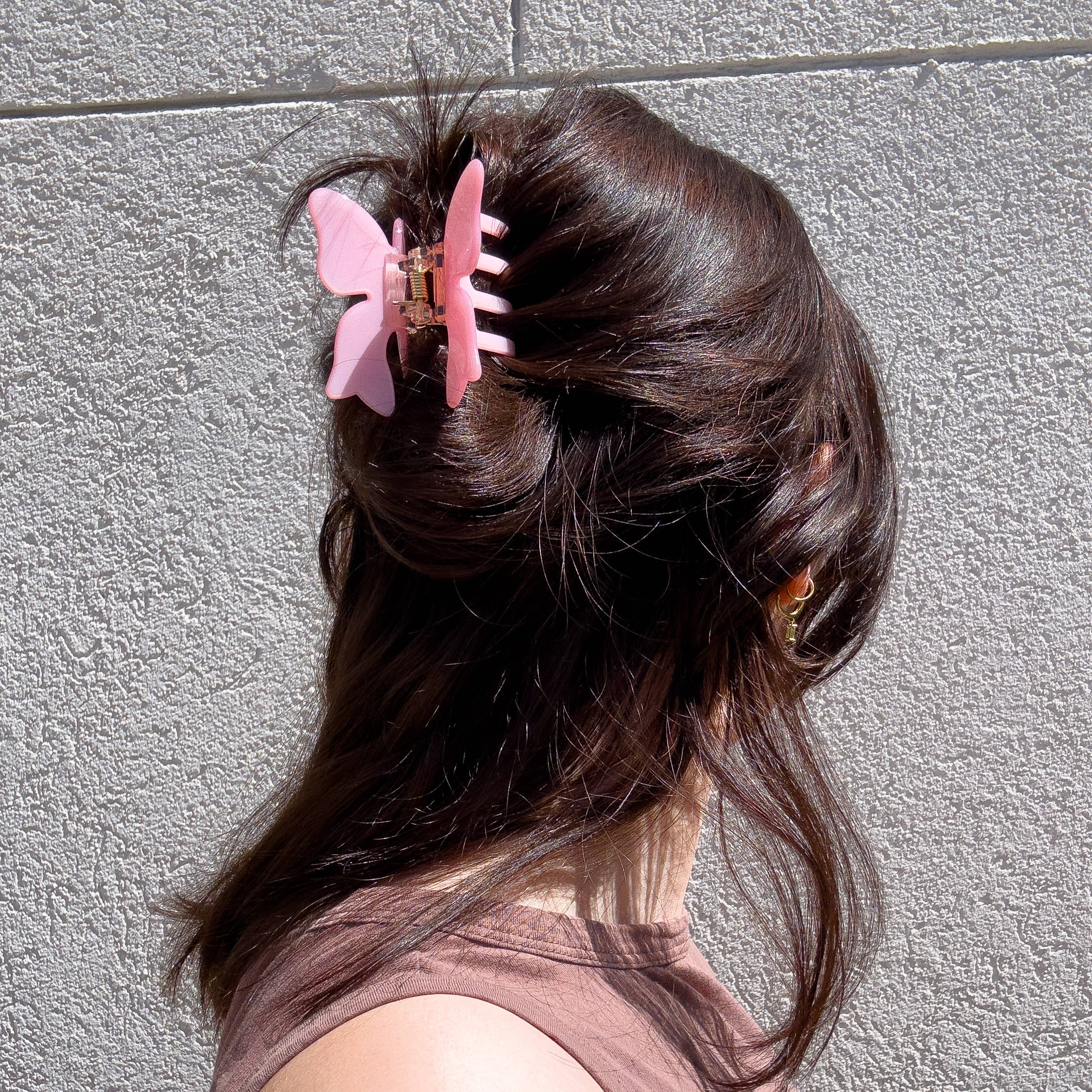 Butterfly Bow Hair Claw Clip | White