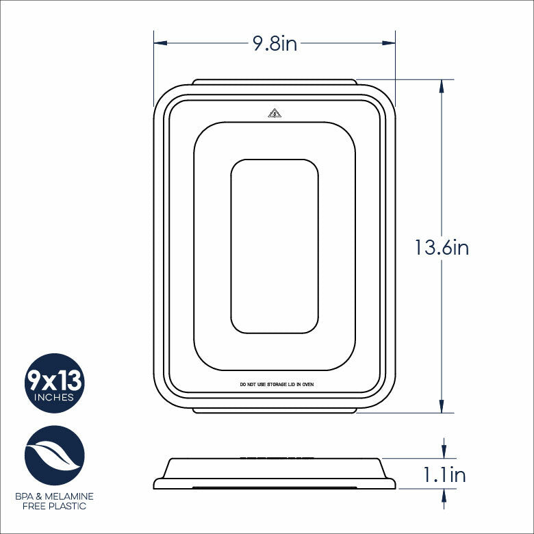 Storage Lid for Quarter Sheet, Muffin and 9x13 Pans