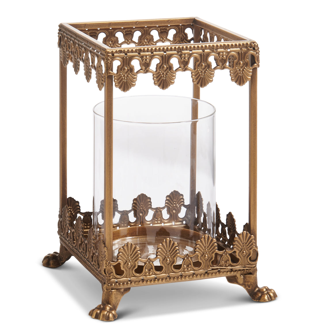 Gold Filigree Square Lantern