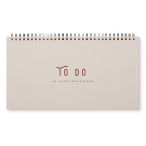 To Do | Simple Undated Weekly Planner