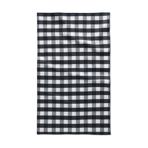 Geometry - Midnight Flannel Tea Towel