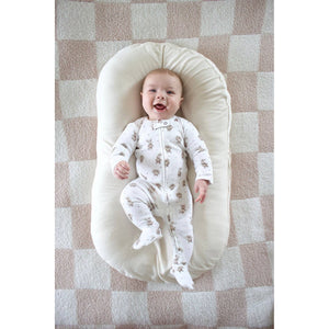 Organic 2-Way Zipper Footie | Brixy Bunny