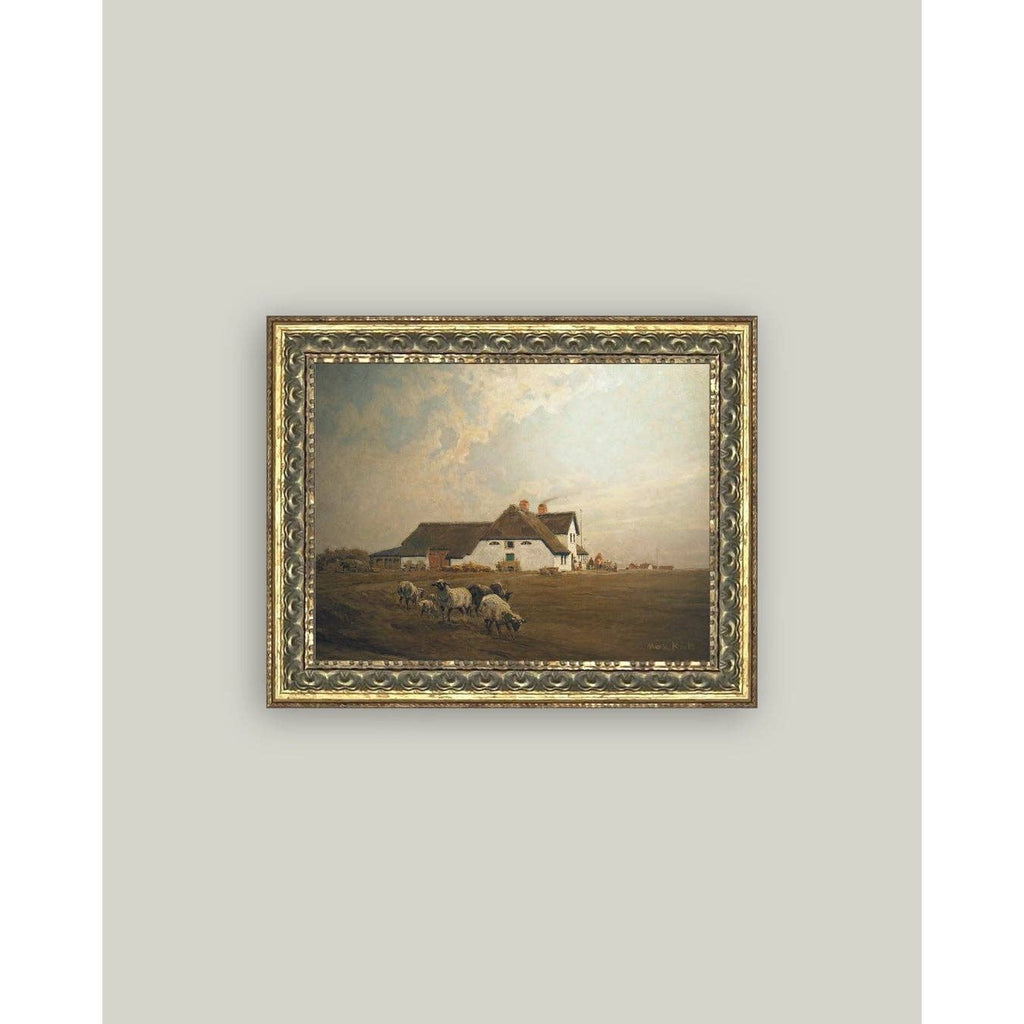 Petal Lane Home - Farmhouse - East Frisia Framed Antique Art: 7x5