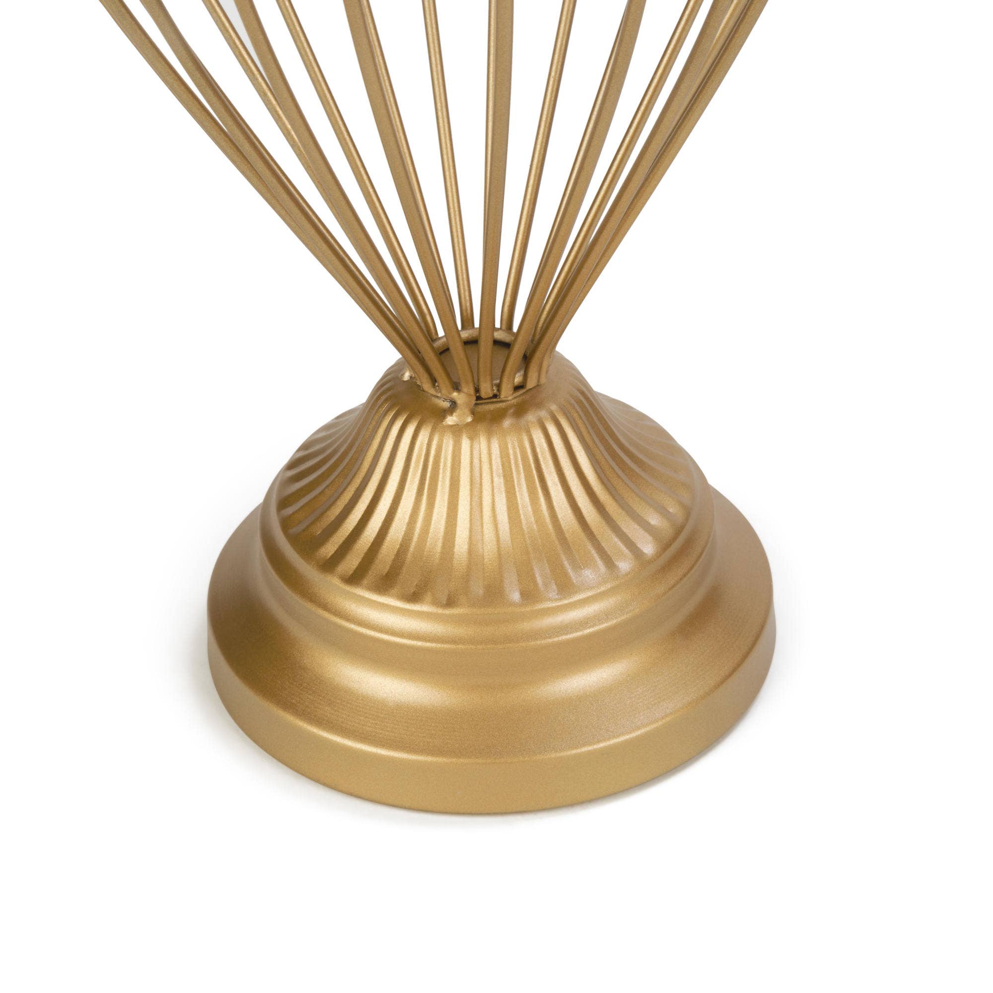 S/2 Balloon Wire Hat Stands | Gold