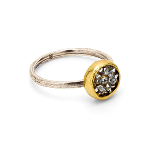 Kristal Dome Ring | Sterling Silver