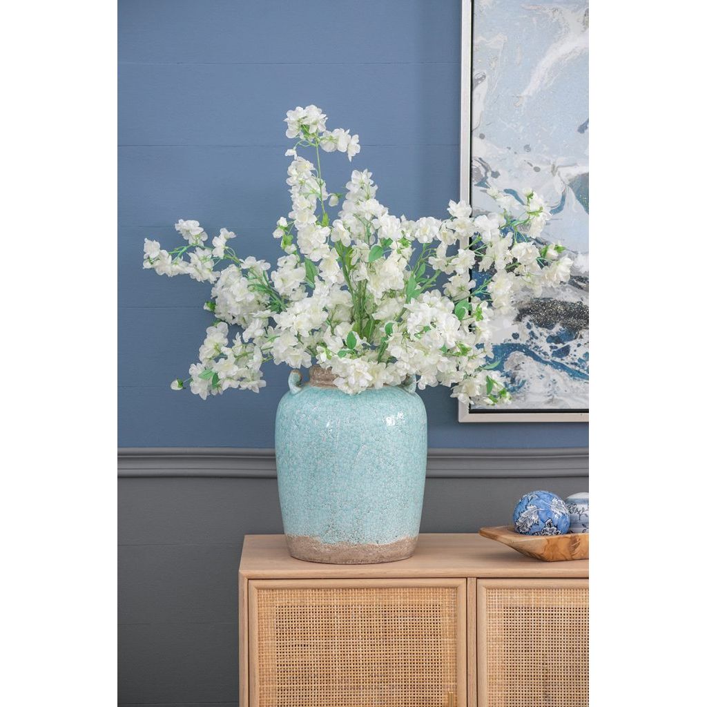 Turquoise Terracotta Vase