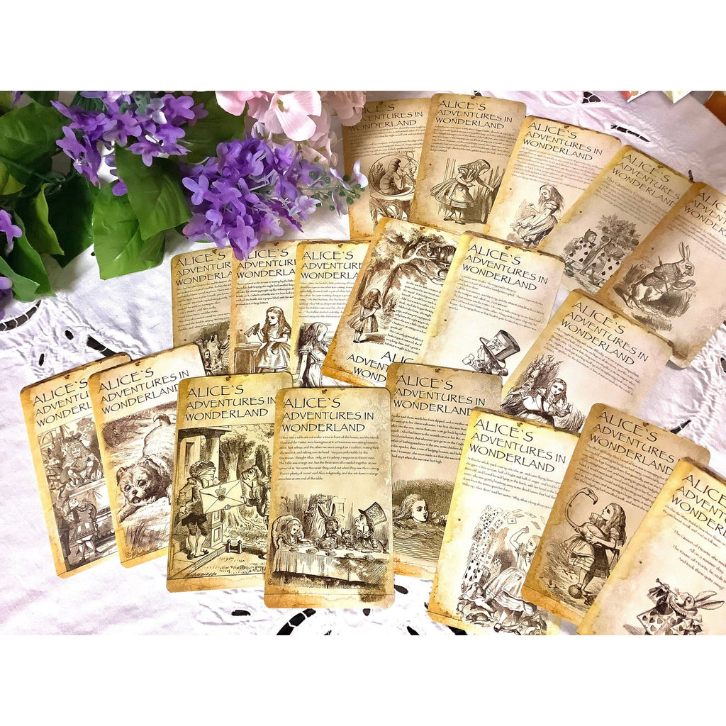 Alice in Wonderland Vintage Ephemera Postcard