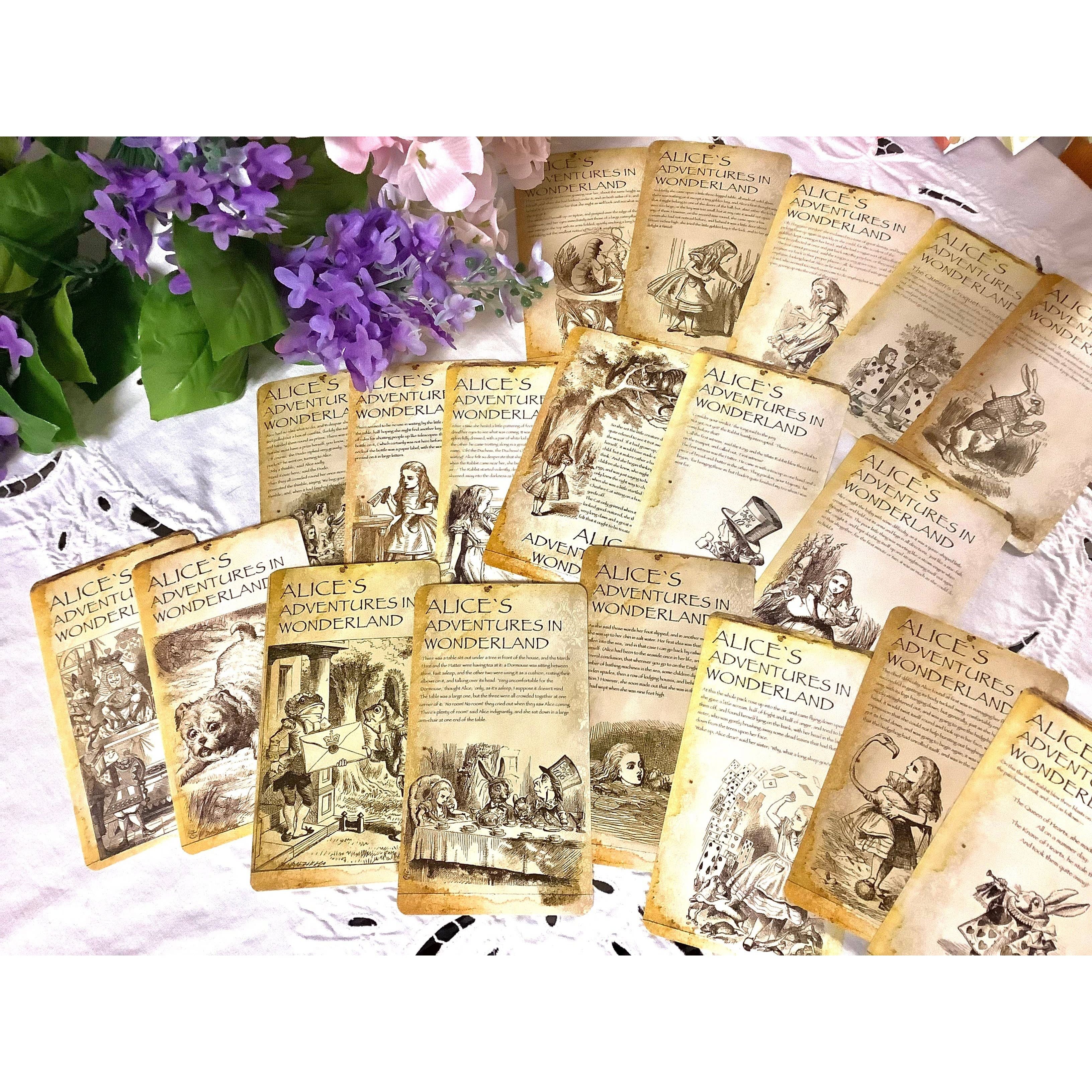 Alice in Wonderland Vintage Ephemera Postcard