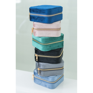 Velvet Jewelry Case | Sterling Grey