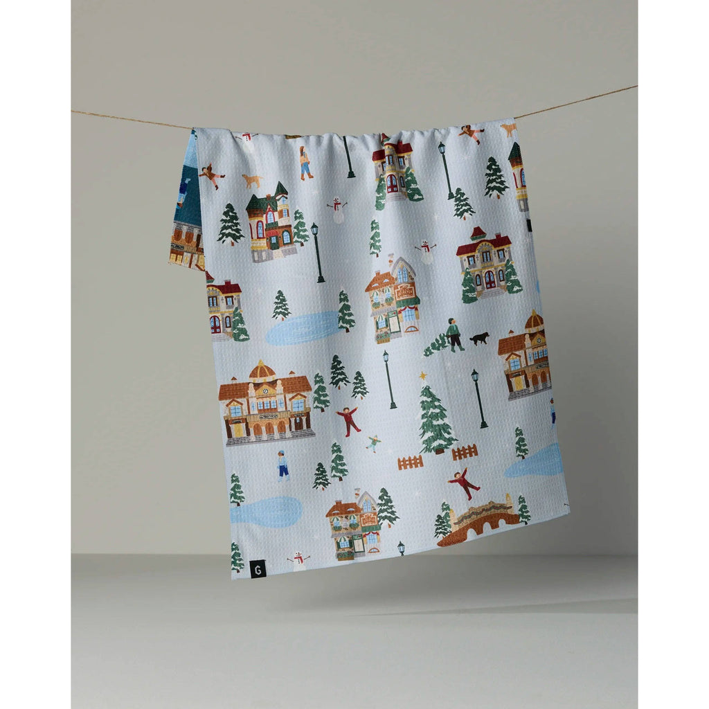Geometry - Holiday Nostalgia Luxe Kitchen Towel