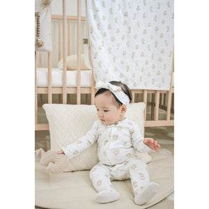 Organic 2-Way Zipper Footie | Brixy Bunny