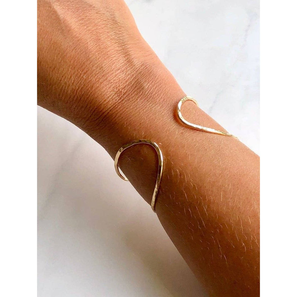 Hammered Wrap Adjustable Cuff
