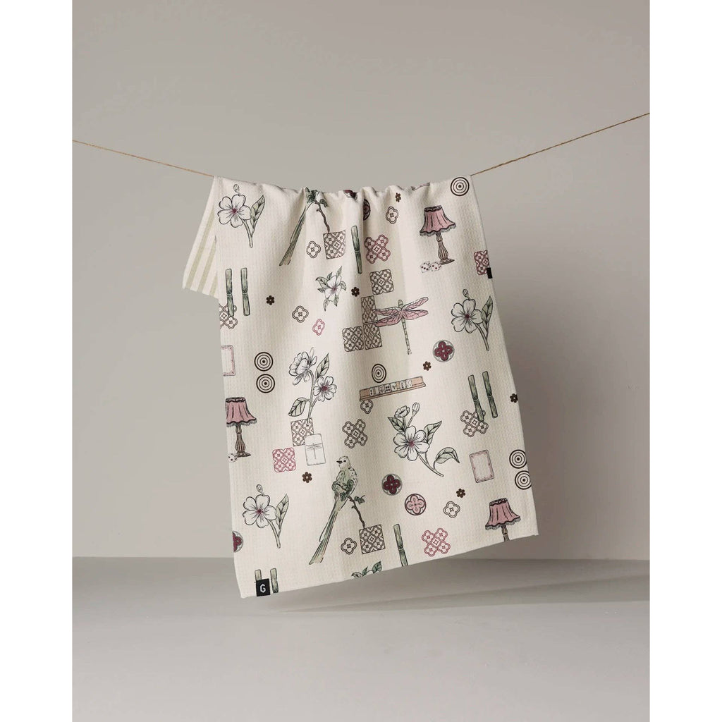 Geometry - Garden of Fortune Luxe Kitchen Towel