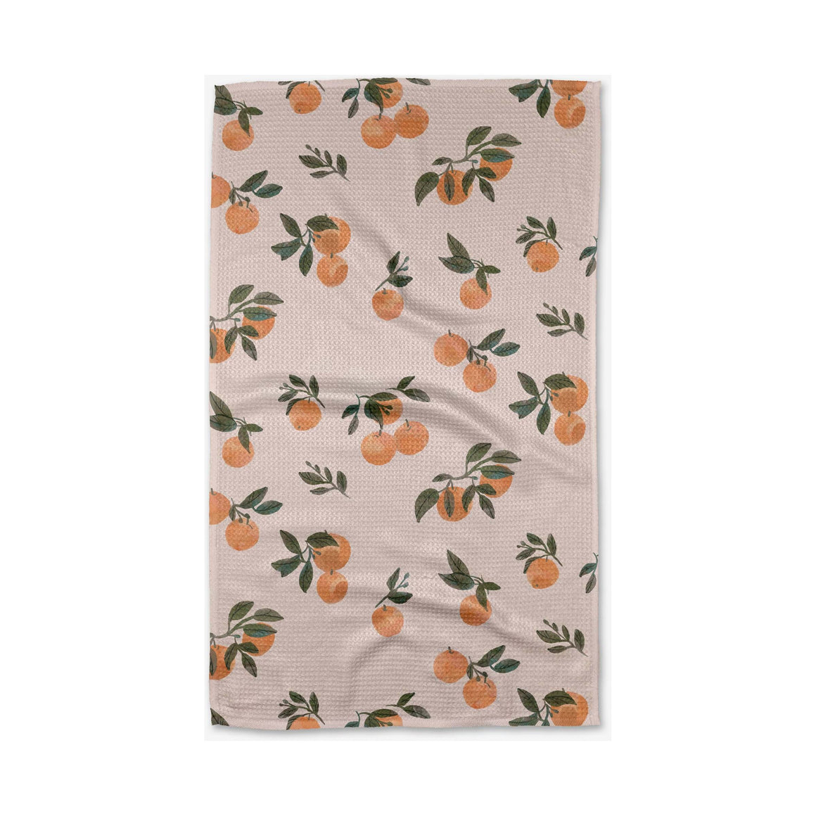 Geometry - Pretty In Peach Tea Towel