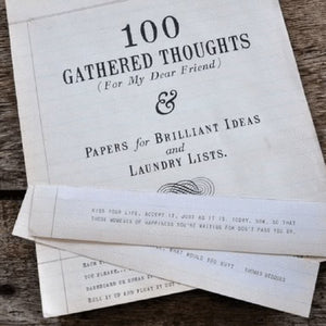 100 Gathered Thoughts Large Notepad