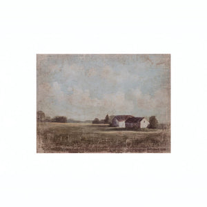 Farmhouse Landscape Canvas Wall Art