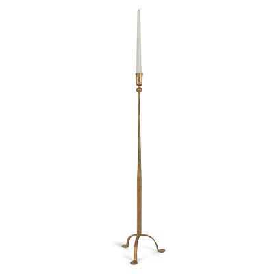 Antique Gold Iron Candlestick