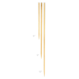 Bamboo Skewer - Flat 12” | 50-Count