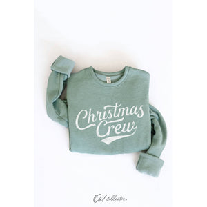 Christmas Crew Graphic Sweatshirt  | Cranberry Heather
