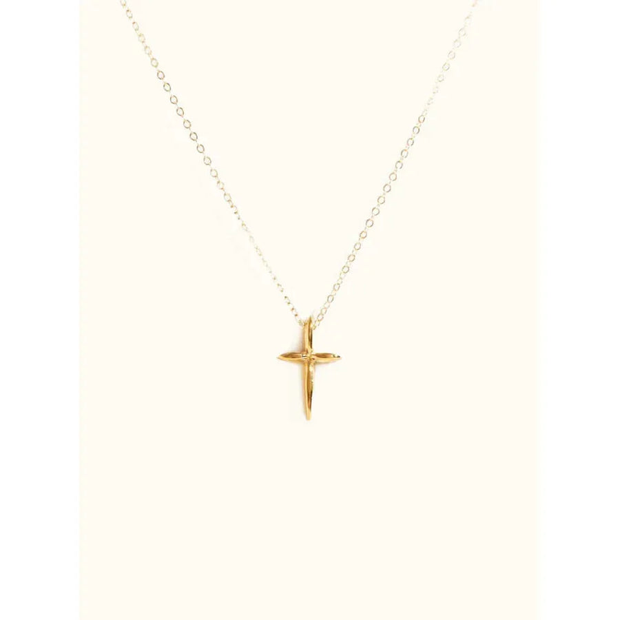 Droplet Cross Necklace