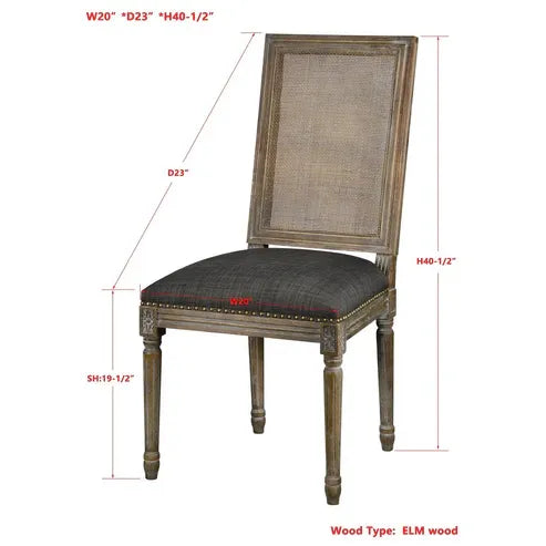 Square Maxwell Dining Chair w/Cane | Urban Bark