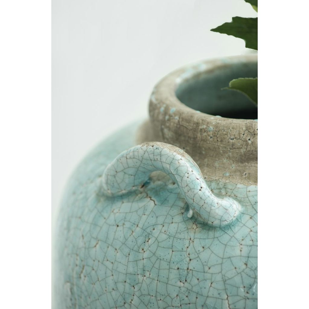 Turquoise Terracotta Vase