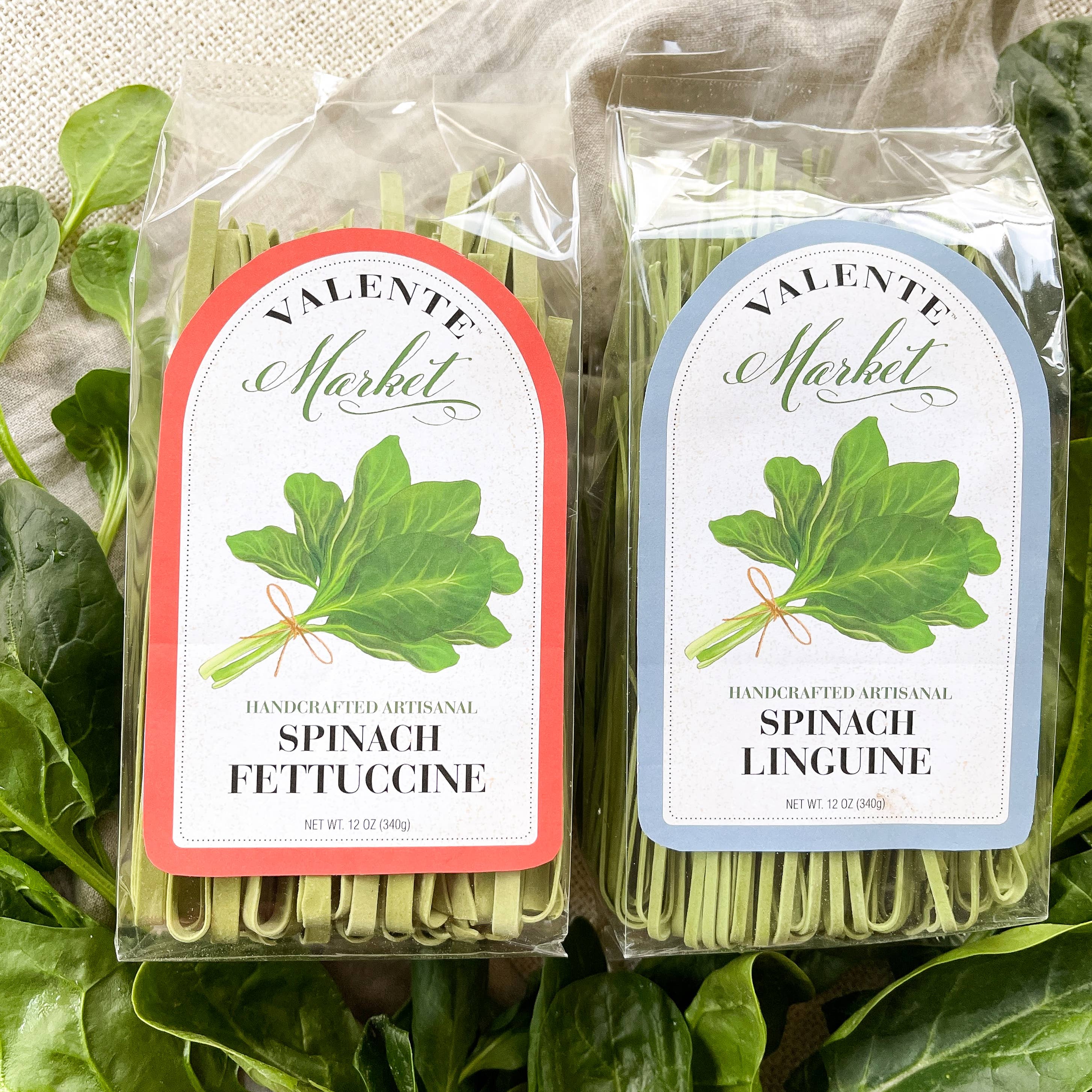 Valente Pasta | Spinach Fettuccine