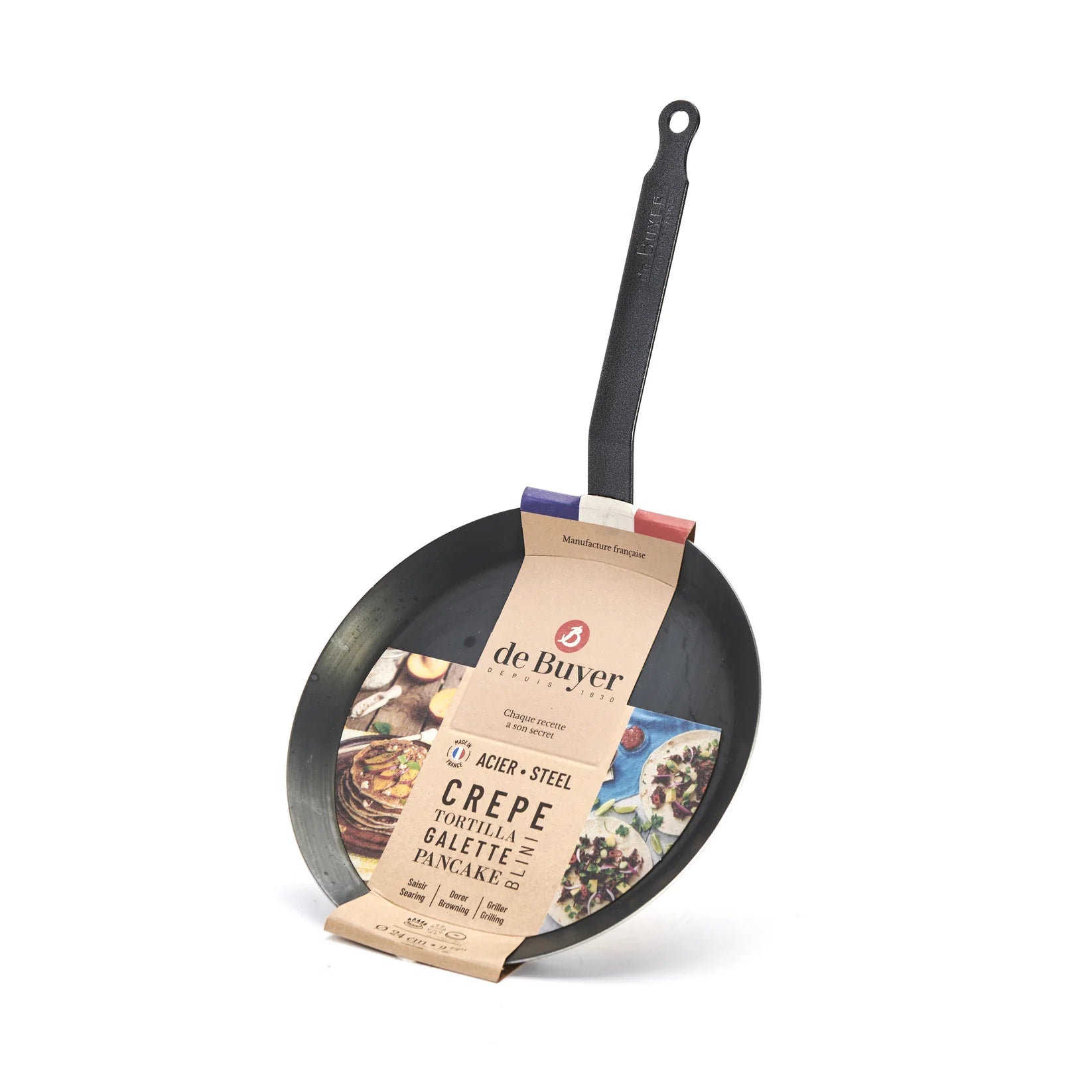 Blue Carbon Steel Crepe & Tortilla Pan