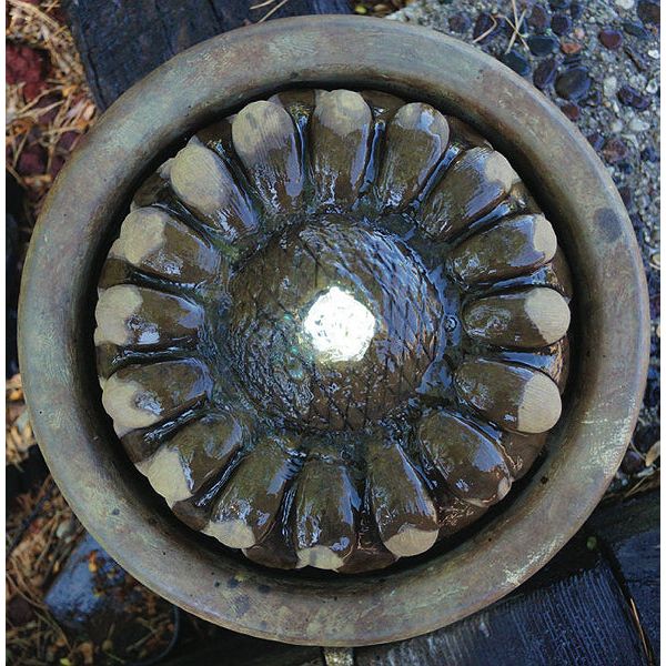 Sunflower Patio Bubbler Fountain