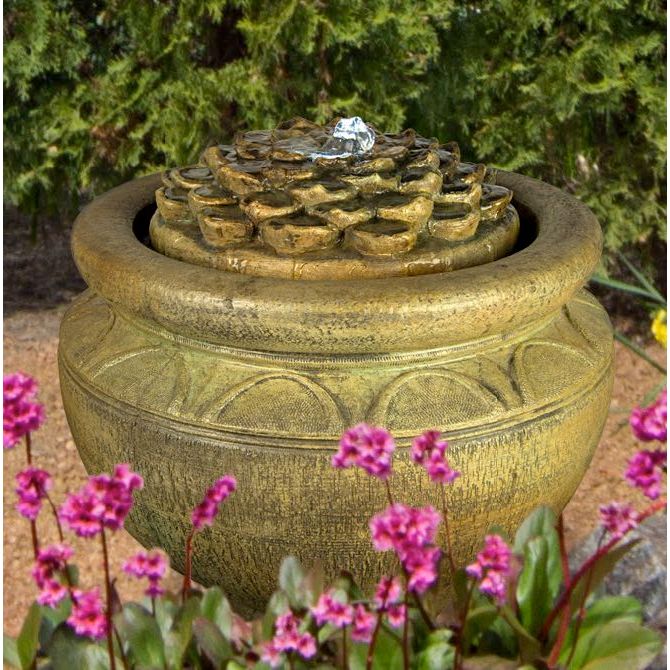 Low Patio Bubbler Fountain | Dahlia