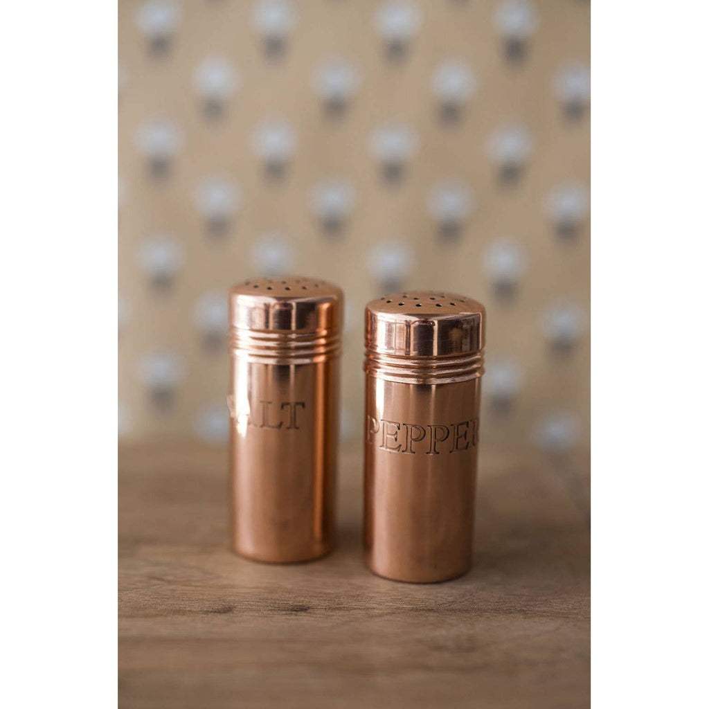 Copper Salt & Pepper Shakers