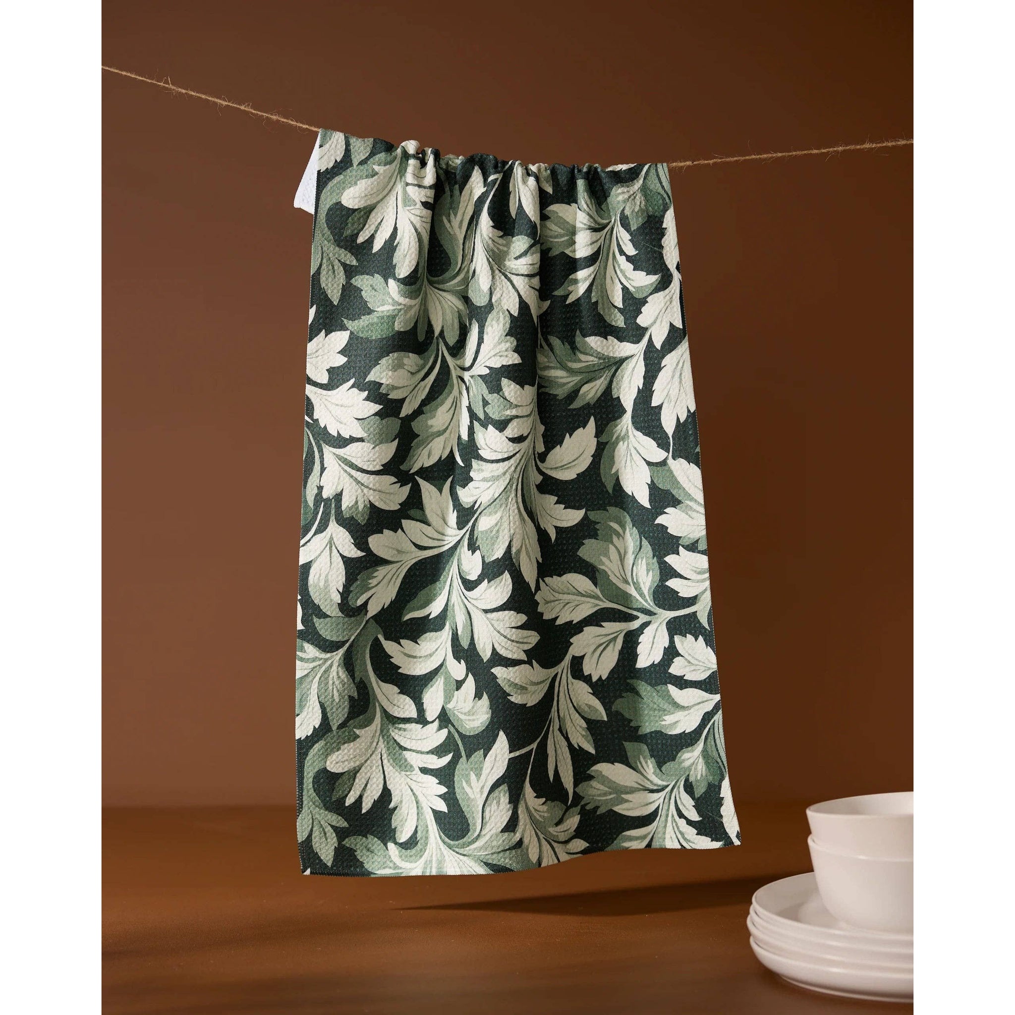 Geometry - Classic Foliage Tea Towel