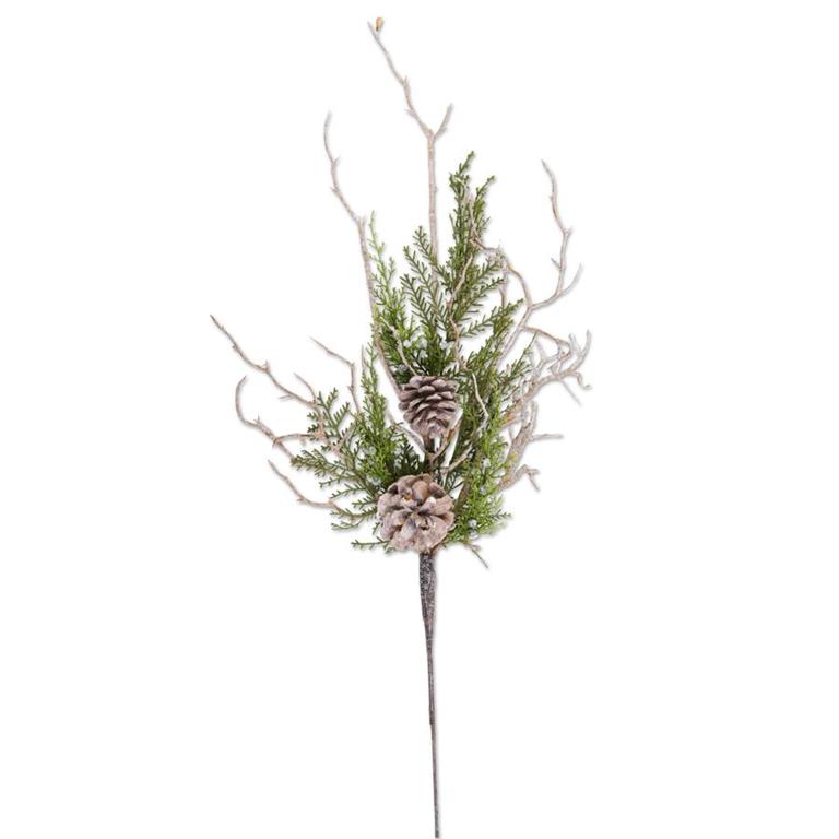 Juniper Stem w/Twigs, Pinecones & Berries