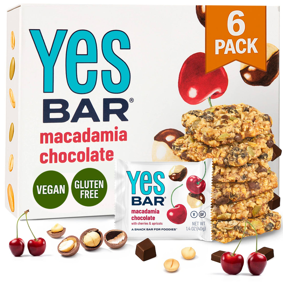 YES Bar® | Macadamia Cherry Chocolate