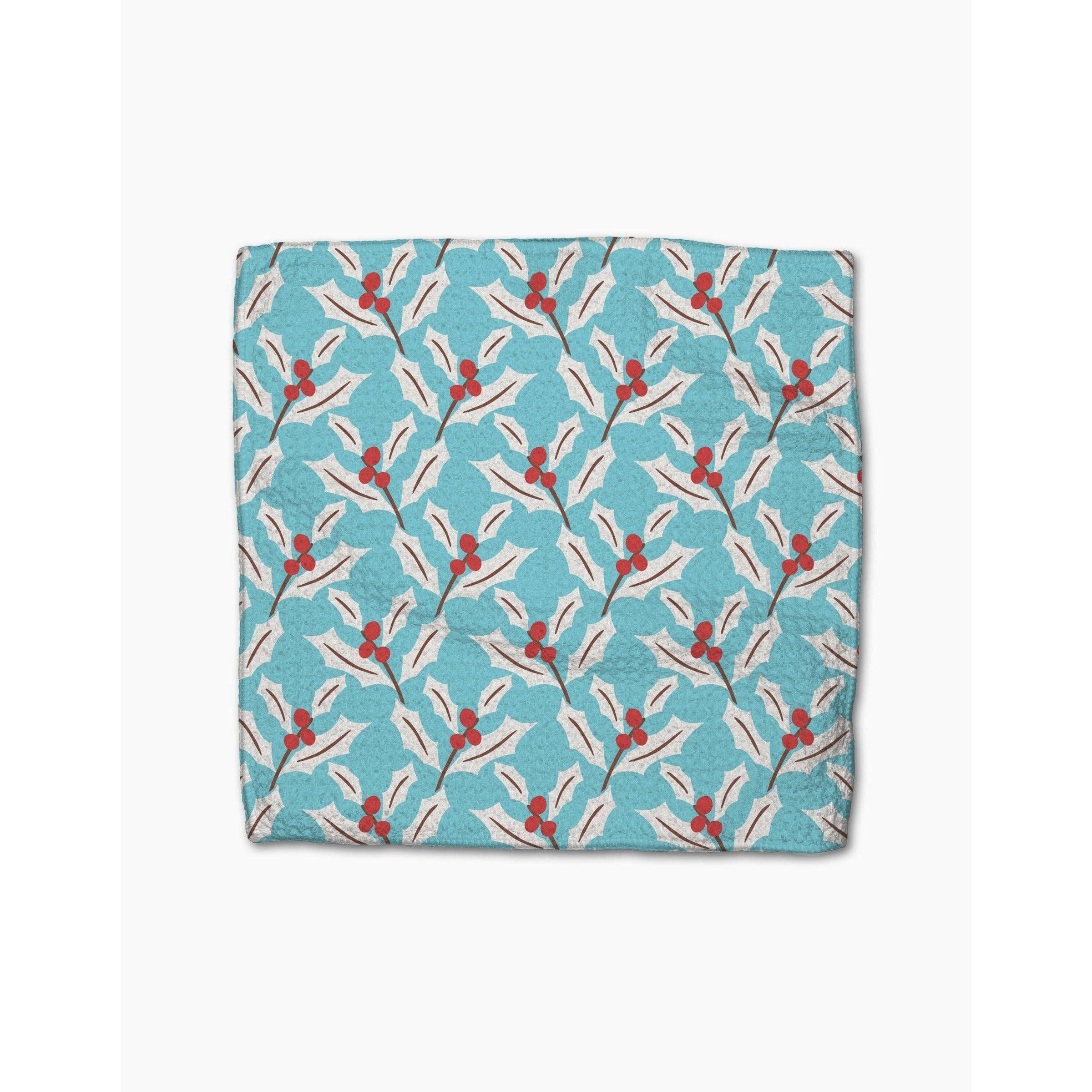 Geometry - Winter Holly Dishcloth Set