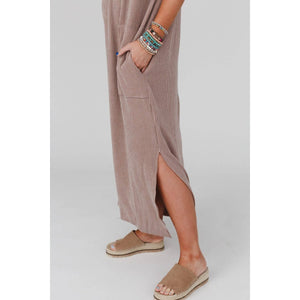 Easy Days Maxi Slit Tee Dress | Acorn