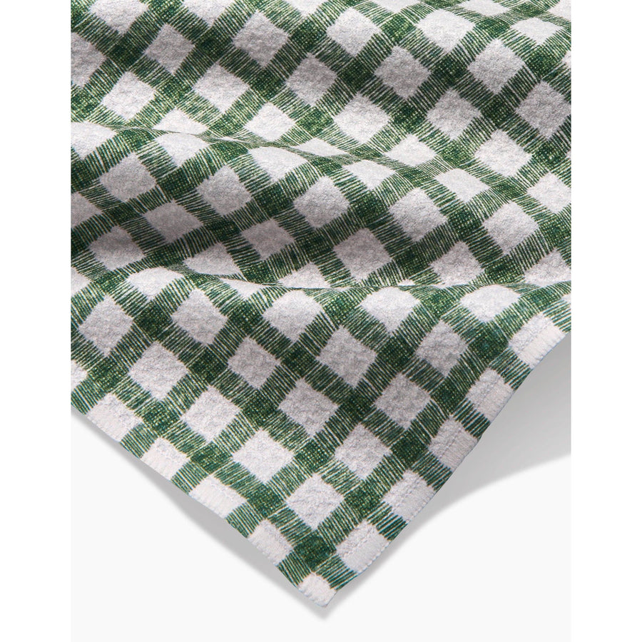 Geometry - Fireside Plaid Green Bar Towel