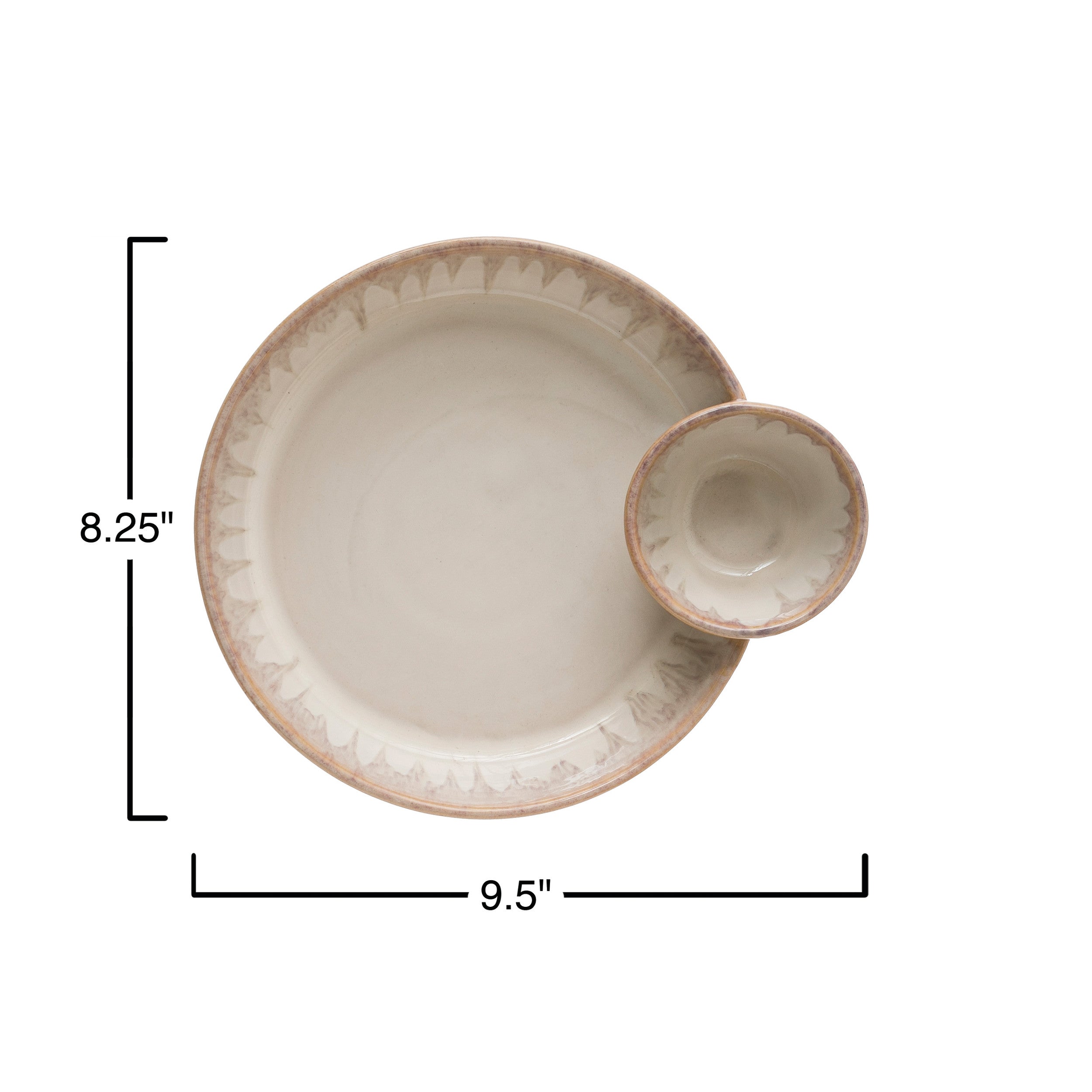 Stoneware Serving Dish w/ Sections