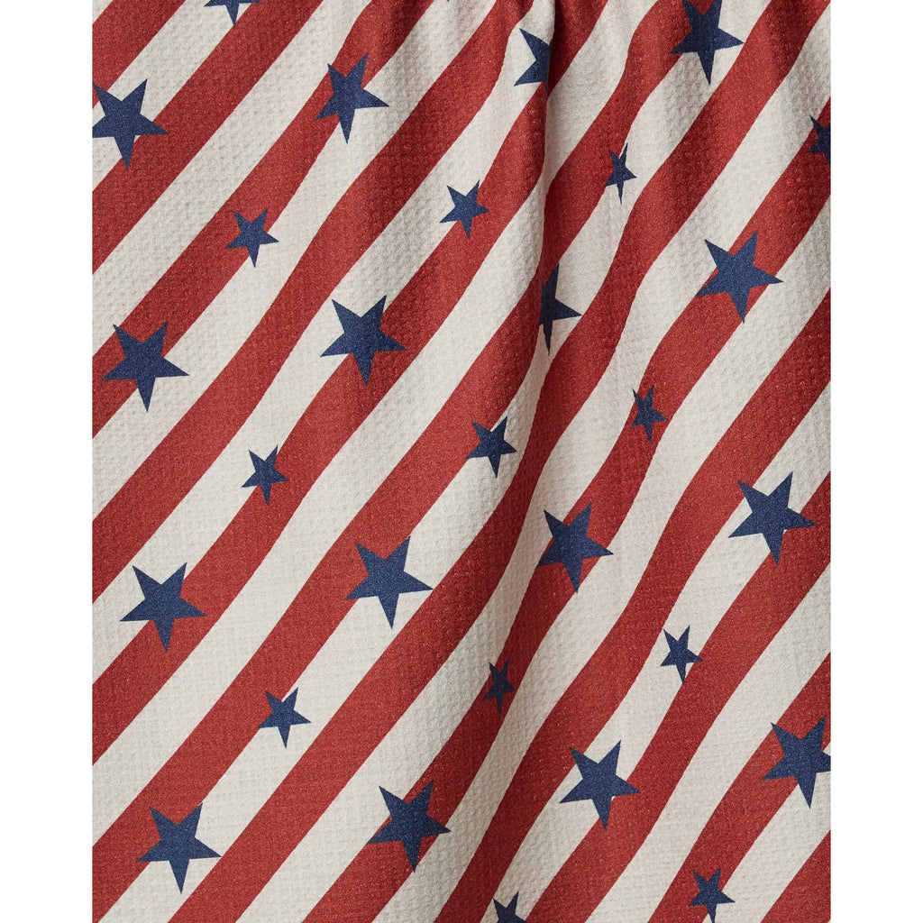 Geometry - Patriotic Stripe Tea Towel