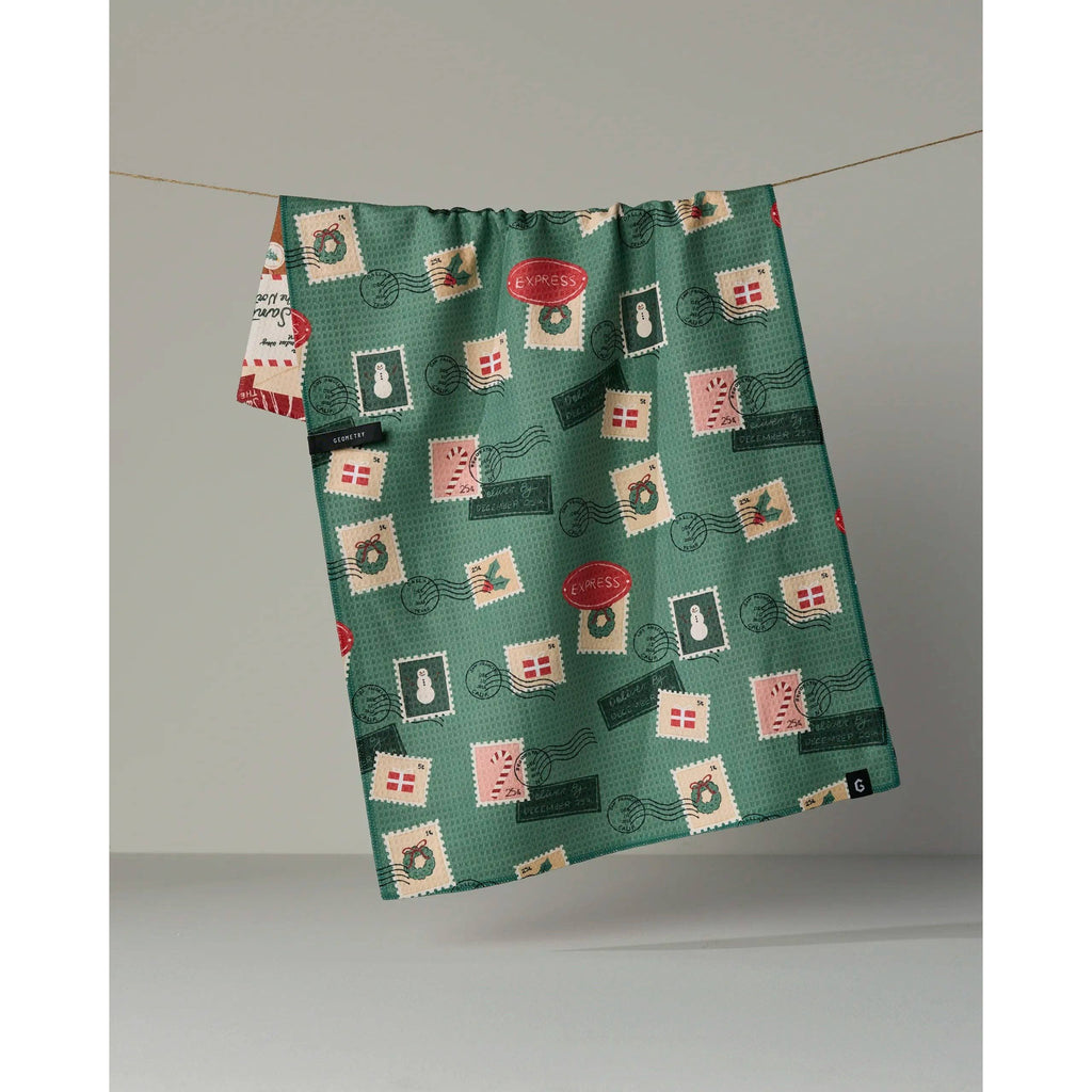 Geometry - Merry Mail Luxe Kitchen Towel